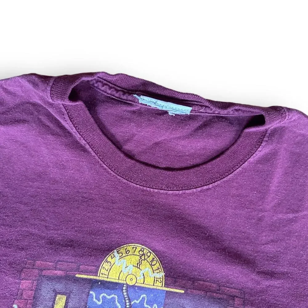 Vintage 90s Mickey Mouse The Twilight Zone Tower of Terror Disney T-Shirt Kid XL